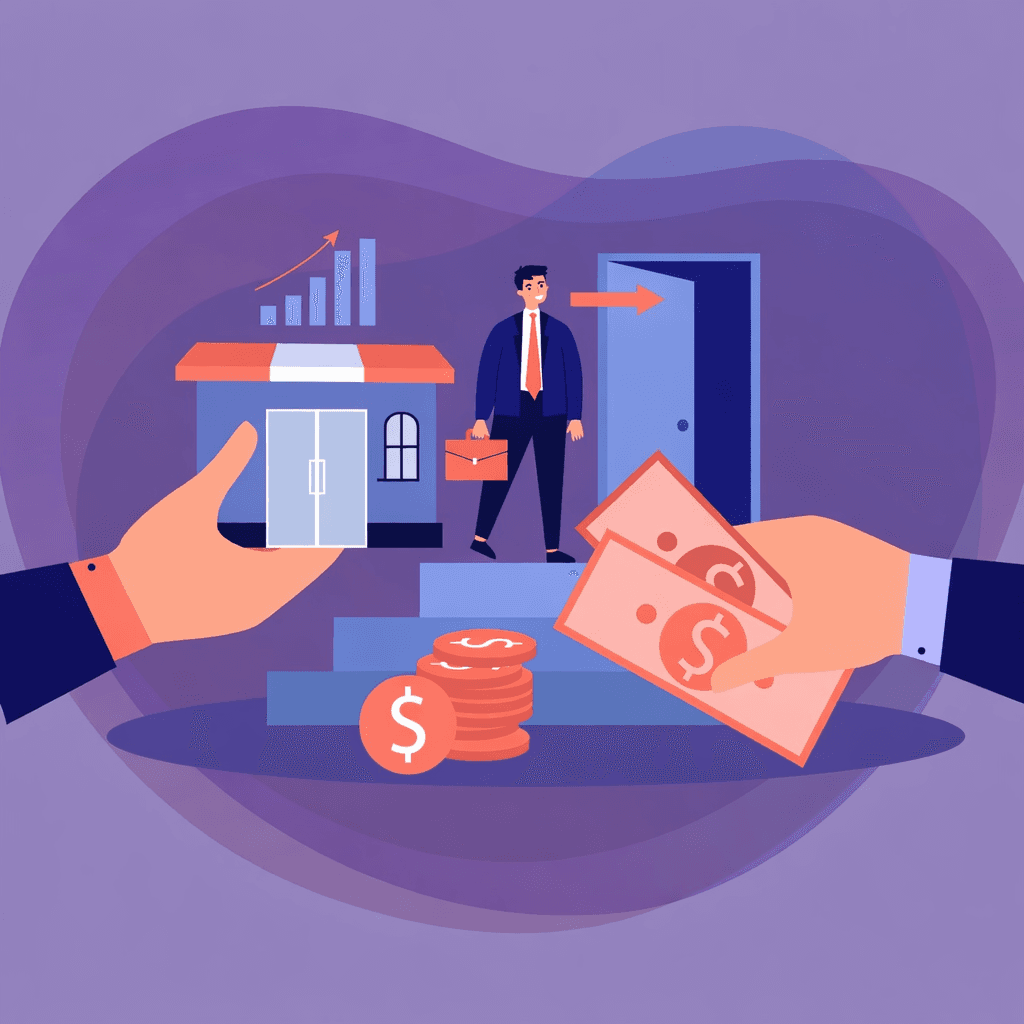 Business growth financing illustration